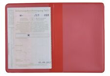 KFZ Schein Schutzhülle Rot NEU Fahrzeugschein Mappe Etui Ausweis Kartenhülle