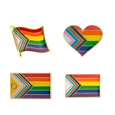 LGBTQ Pin Regenbogen Rainbow Lesbian Gay Bisexual Transgender CSD Pride LGBTQIA+
