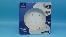 Tchibo - Dessertteller-Set 2-teilig - "Sterne / Weihnachten" - NEU / OVP