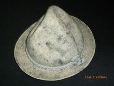 Original Mayser Milz, Lindenberg Trachtenhut, Tirolerhut, Jagdhut in grau "ca. S