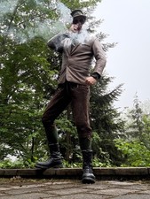 PROLL ALEX Bayrisch Lederhose Herren Knielang Gr. 50 FOLSOM Oktoberfest UVM