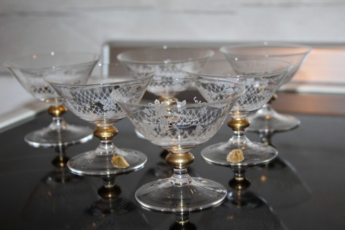 Vintage likör schalen - vintage, 6x