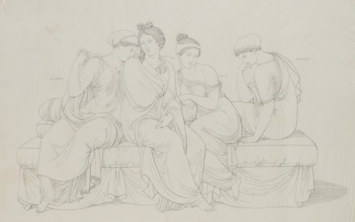 Vier frauenfiguren - vier, in
