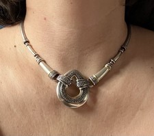 835 Silber Kette Collier mit