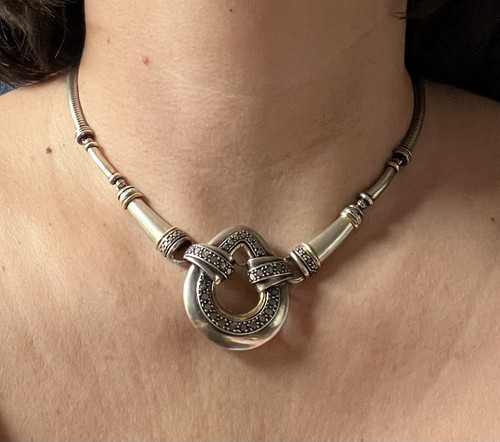 835 silber kette collier mit - silber,