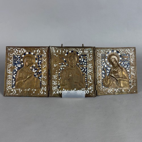 Antica icona trittico sakral - trittico,
