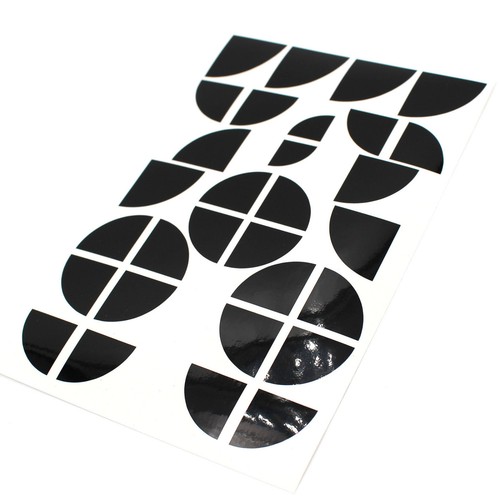 Emblem ecken aufkleber schwarz - aufkleber,