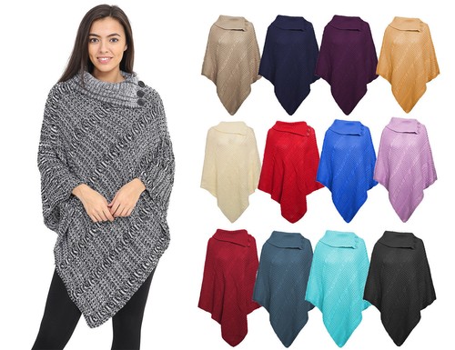 Damen poncho zopfmuster winter - zopfmuster,