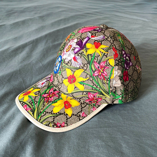 Gucci cap flower - gucci, print
