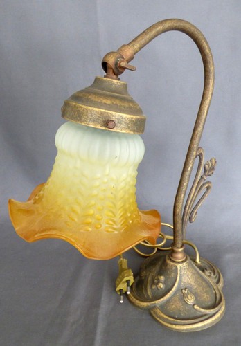 Messing nachttischlampe - messing,