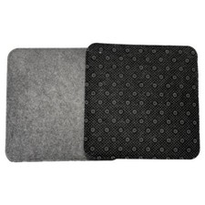 Sitzkissen Filz 2er Set Grau rutschfest eckig 35*35 cm, Stuhl Bank Neu