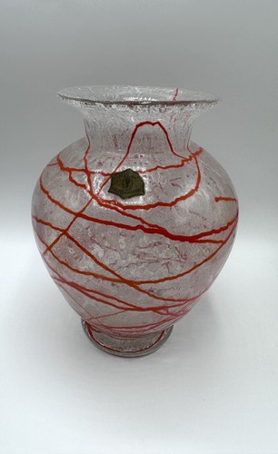 Vase glas schaumglas loetz - vase,