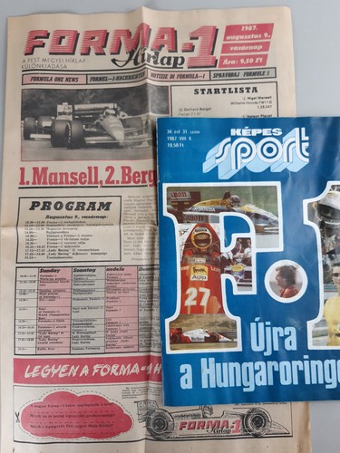 Programm hungaroring 1987 - programm,