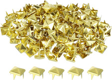 Pyramiden-Nieten 80 Stück 7mm Kupfer Vier-Klauen Punk Nieten Kleidung Schuhe