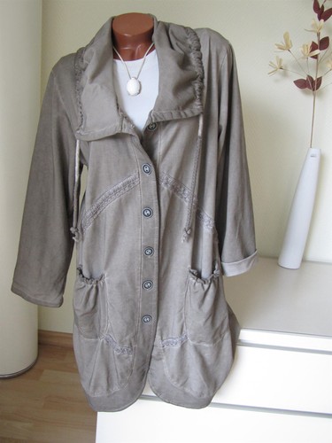 Langer sweat mantel jacke raff - langer,