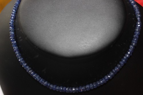 Kette collier echte - echte, saphir