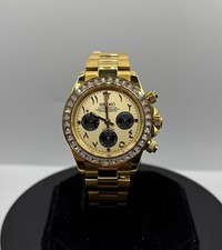 Seitona Custom Chronograph Mod VK63 - Gold Arabisch Saphirglas Edelstahl 39mm