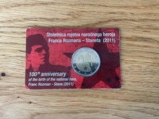 2 Euro PP Slowenien 2011 Franc Rozman COINCARD CC Proof Polierte Platte