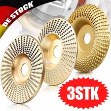 3x Holz Schleifscheibe Raspelscheibe Holzschnitzscheibe für Winkelschleifer Disc