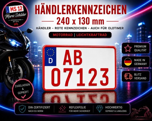 Kennzeichen rot 240 130 - 1,