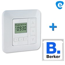 Rolladen Zeitschaltuhr Timer + BERKER Zwischenrahmen f. Rollladen Jalousie Rollo