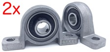 2 x P000 Stehlagergehäuse