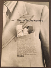 58. Minox Mini Kamera Camera Werbeanzeige Werbung Reklame 1973