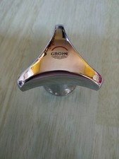 GROHE Oberteil Wasserhahn Aufsatz Griff Markierung Rot Chrom