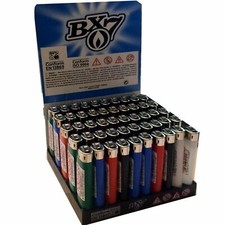 50x BIC Feuerzeuge BX7 Reibrad Einweg Feuerzeug mit Kindersicherung Lighter Pack