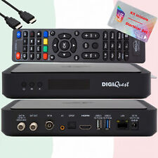 TiVuSat Karte 4K UHD + DIGIQuest Q80 Sat Combo Receiver (Karte aktiviert)