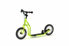 Yedoo New Mau Tretroller für Kinder Lime 12" Luftreifen