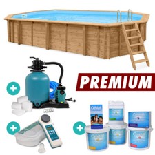 Holzpool Schwimmbecken Holz