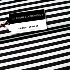 Albstoffe PERFORMANCE Funktionsjersey - sporty stripes schwarz, Hamburger Liebe
