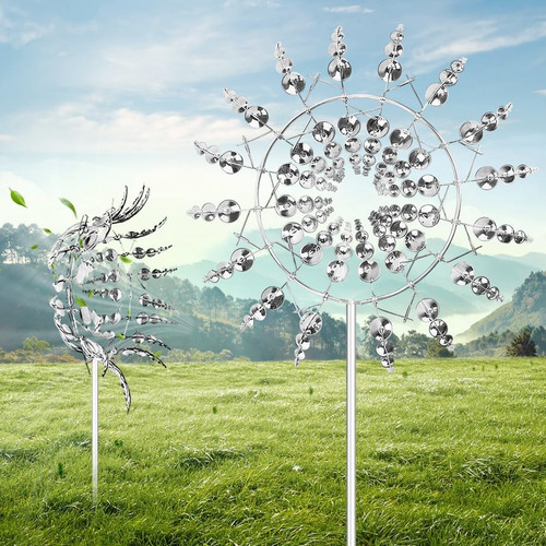 Windspiel edelstahl - windspiel, 3d