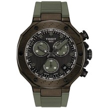 Tissot T-Race Chronograph Quarz graues Zifferblatt 45 mm Herrenuhr...