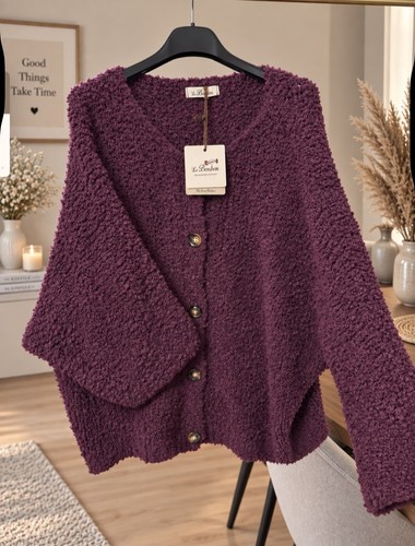 Cozy strickcardigan boucle - cozy, in