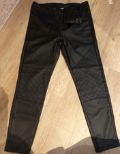 Lederimitat Hose Gr.46 Schwarz Stretch Warm Wie Neu Top Zustand Nicht Getragen