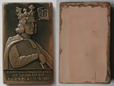 GDR ceramic plaque 8th stamp