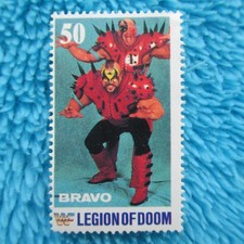LEGION OF DOOM Briefmarke Stamp BRAVO WWF WRESTLING