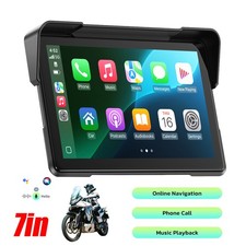 7" Wasserdicht Motorrad Apple CarPlay GPS Navi TouchScreen Navigator Autoradio
