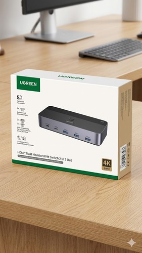 Ugreen hdmi dual - hdmi, kvm