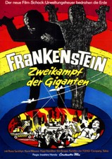 Frankenstein - Zweikampf der Giganten ORIGINAL A1 Kinoplakat Inoshiro Honda