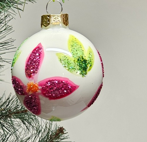 Christmas ball glass - , hand