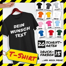 T-Shirt Druck Tshirt bedrucken T Shirt mit Druck Wunschdruck Wunschtext bis 5XL