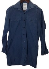Herren Arbeitshemd RAF blau Kragen 32/34 gebraucht akzeptabler Zustand