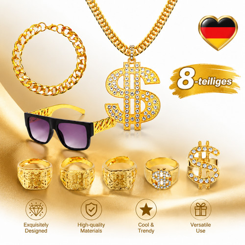 Dollar kette set - set, halskette