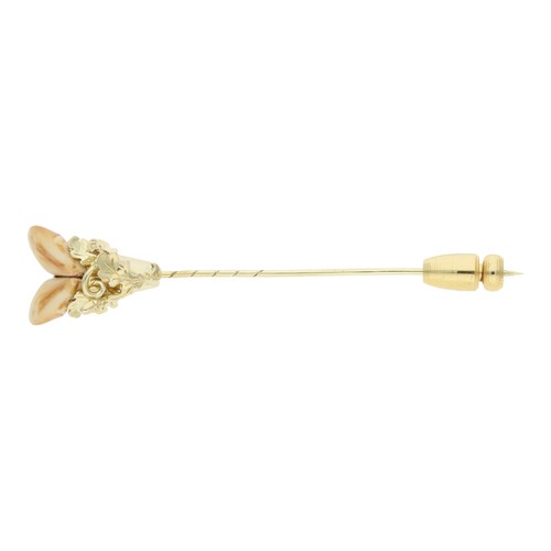 Grandel hutnadel brosche - grandel, gold