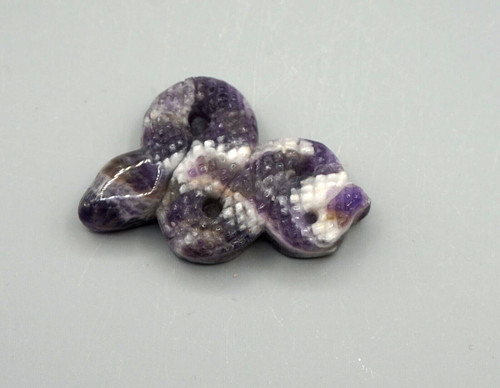 Amethyst schlange graviert - schlange,