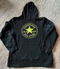 Converse All Star Pulli Pullover Schwarz Neongelb Gr. 158 164 