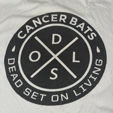 Cancer Bats White Band T-Shirt